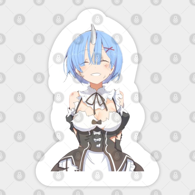 Re:Zero Rem Sticker by Otakuteland